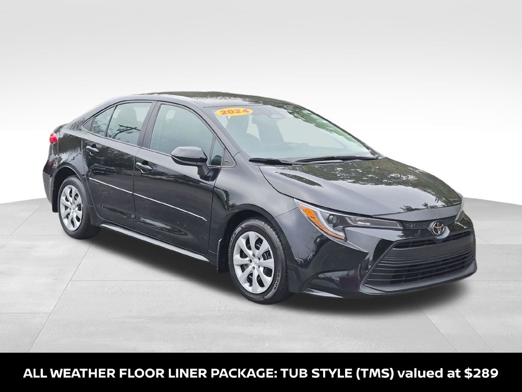 Used 2024 Midnight Black Metallic Toyota LE image 4