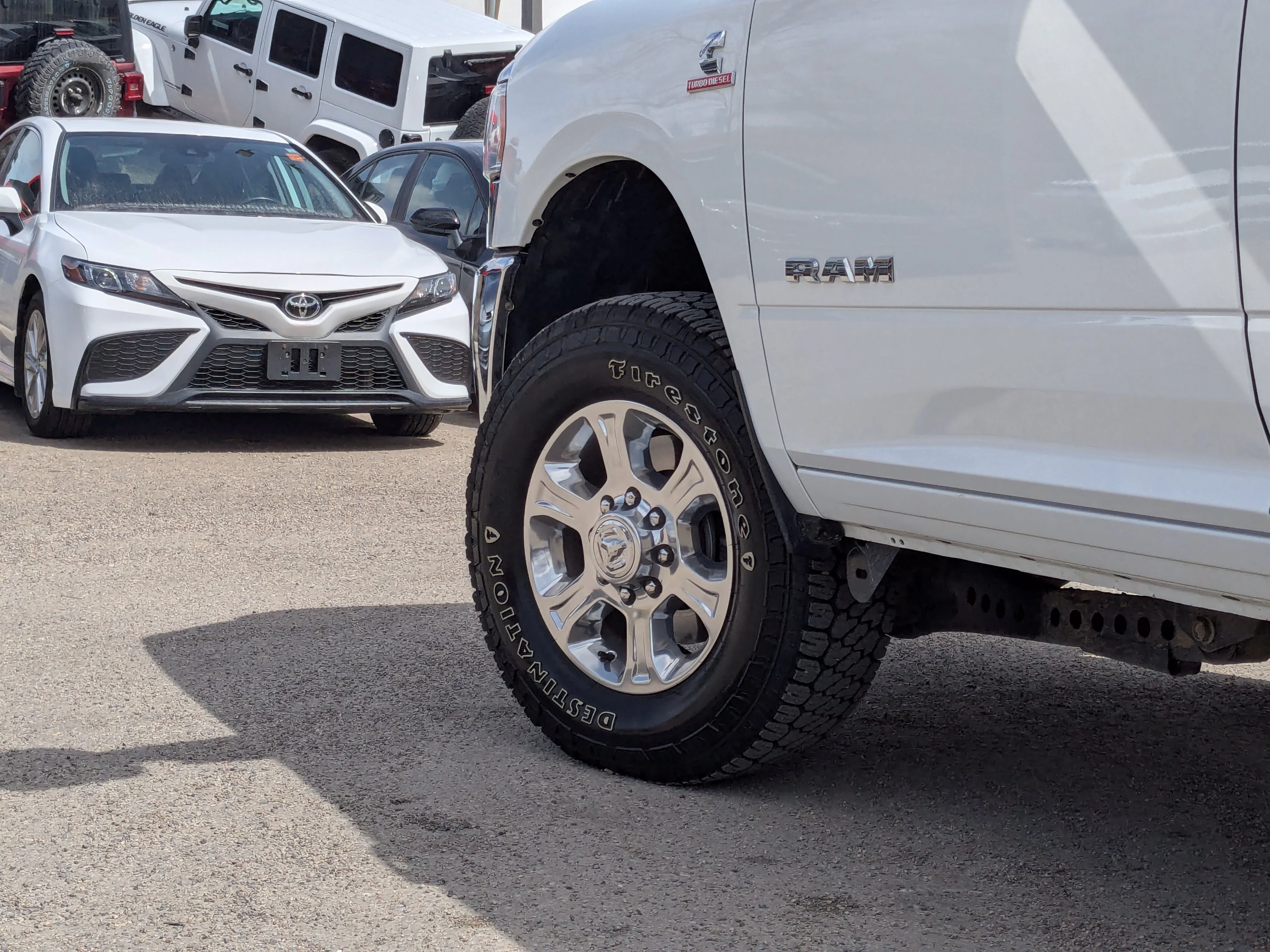 Used 2024 White RAM Big Horn - - Level 1 Equip Grp - Protection Group - OWL On?/Off?Road Tires - 6.7L Cummins Diesel & M image 11