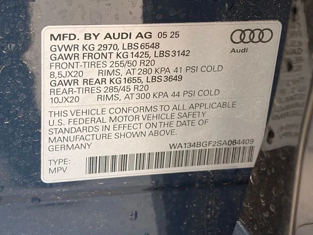 Used 2025 Blue Audi Prestige image 38