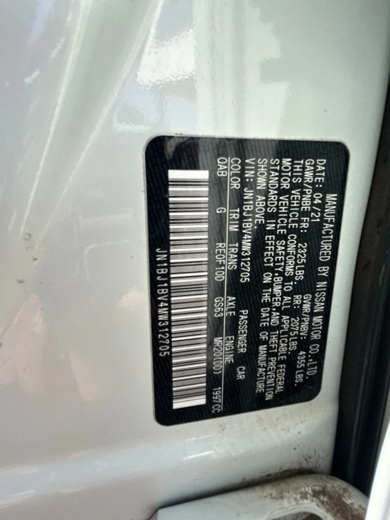 Used 2021 White Nissan SV image 9