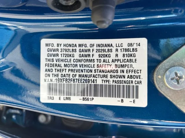 Used 2014 Dyno Blue Pearl Honda EX image 17