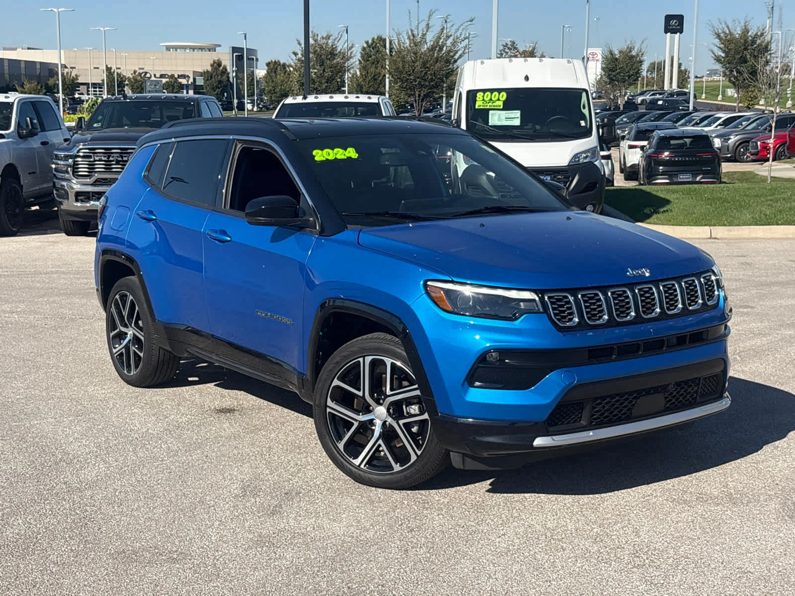 Used 2024 Jeep Compass Limited with VIN 3C4NJDCN8RT132201 for sale in Kansas City