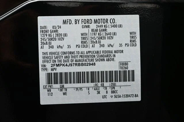 Certified Used 2024 Black Metallic Ford ST Line image 32