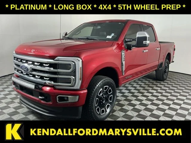 Used 2024 Red Ford Platinum image 1