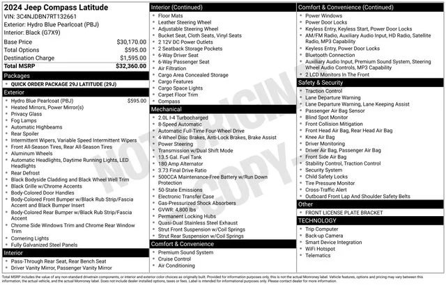 Used 2024 Blue Jeep Latitude image 17