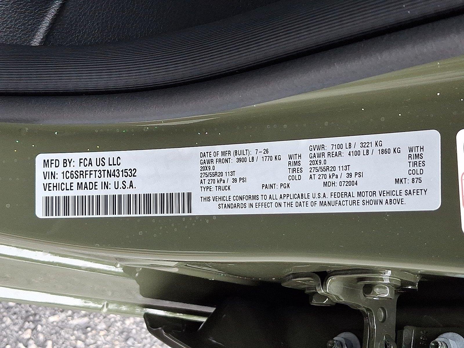 New 2026 Tank RAM Big Horn image 17