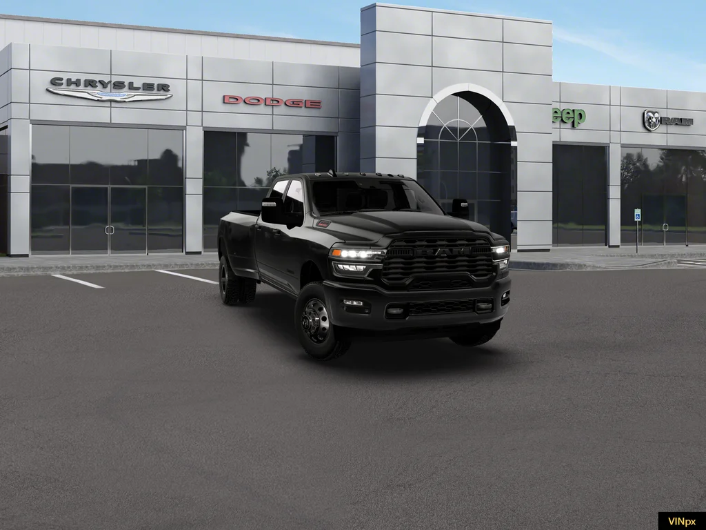 New 2026 Diamond Black Crystal Pearl-Coat Exterior Paint RAM Big Horn Night Edition image 16