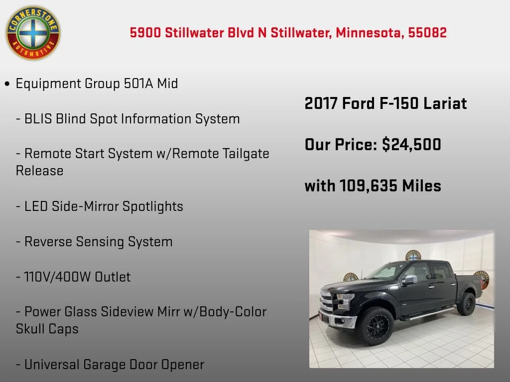 Used 2017 Black Ford Lariat image 5