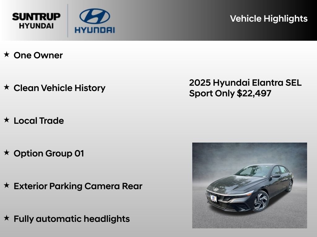 Certified Used 2025 Abyss Black Hyundai SEL Sport image 8