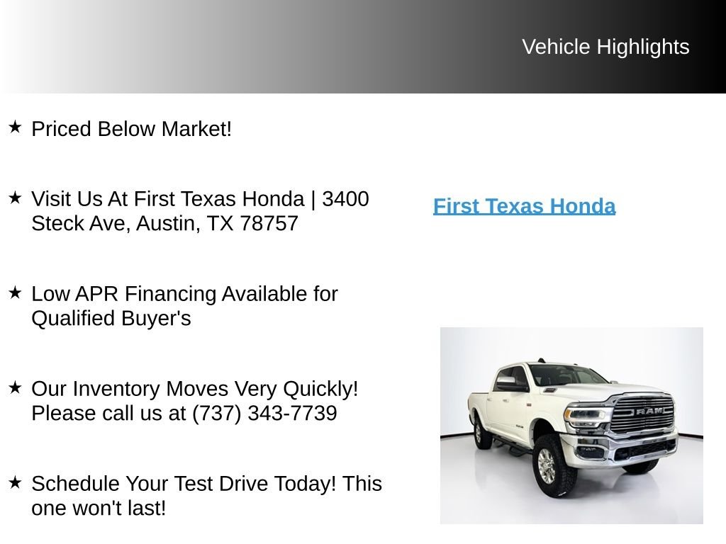 Used 2022 Bright White Clearcoat Ram Laramie image 10