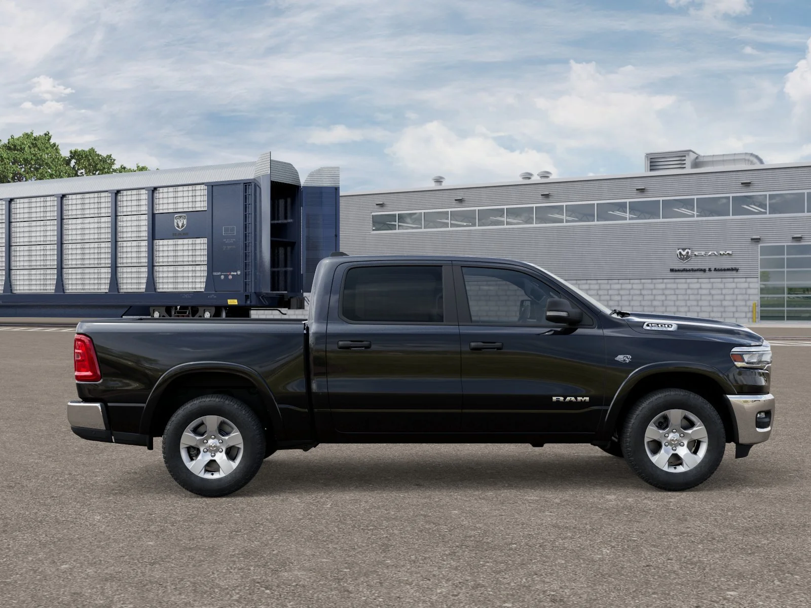 New 2026 Diamond Black Crystal Pearl-Coat Exterior Paint RAM Big Horn image 21
