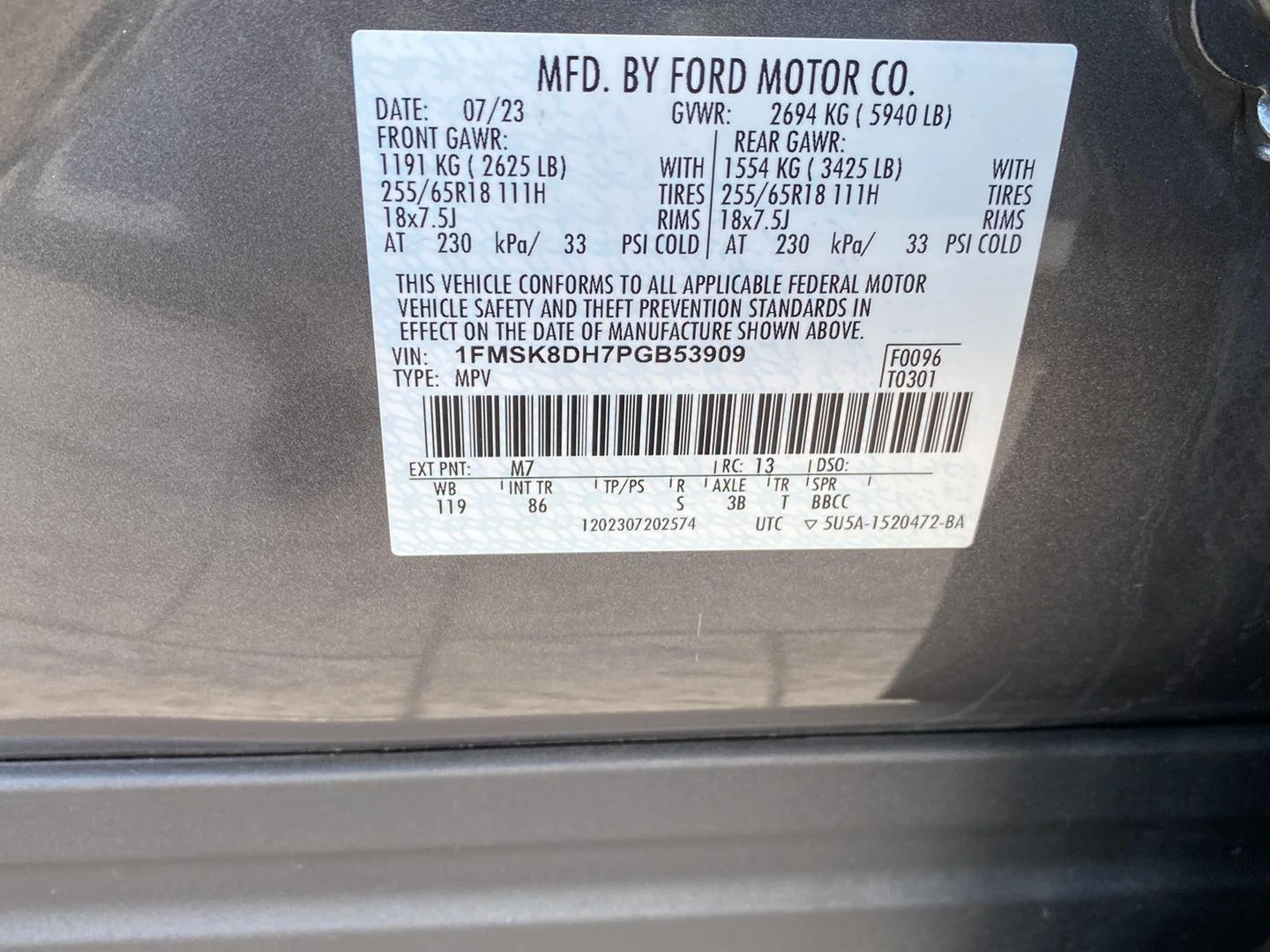 Used 2023 Carbonized Gray Ford XLT image 16