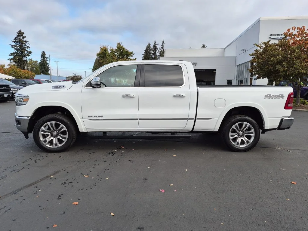 Used 2022 Bright White Clearcoat Ram Limited image 3