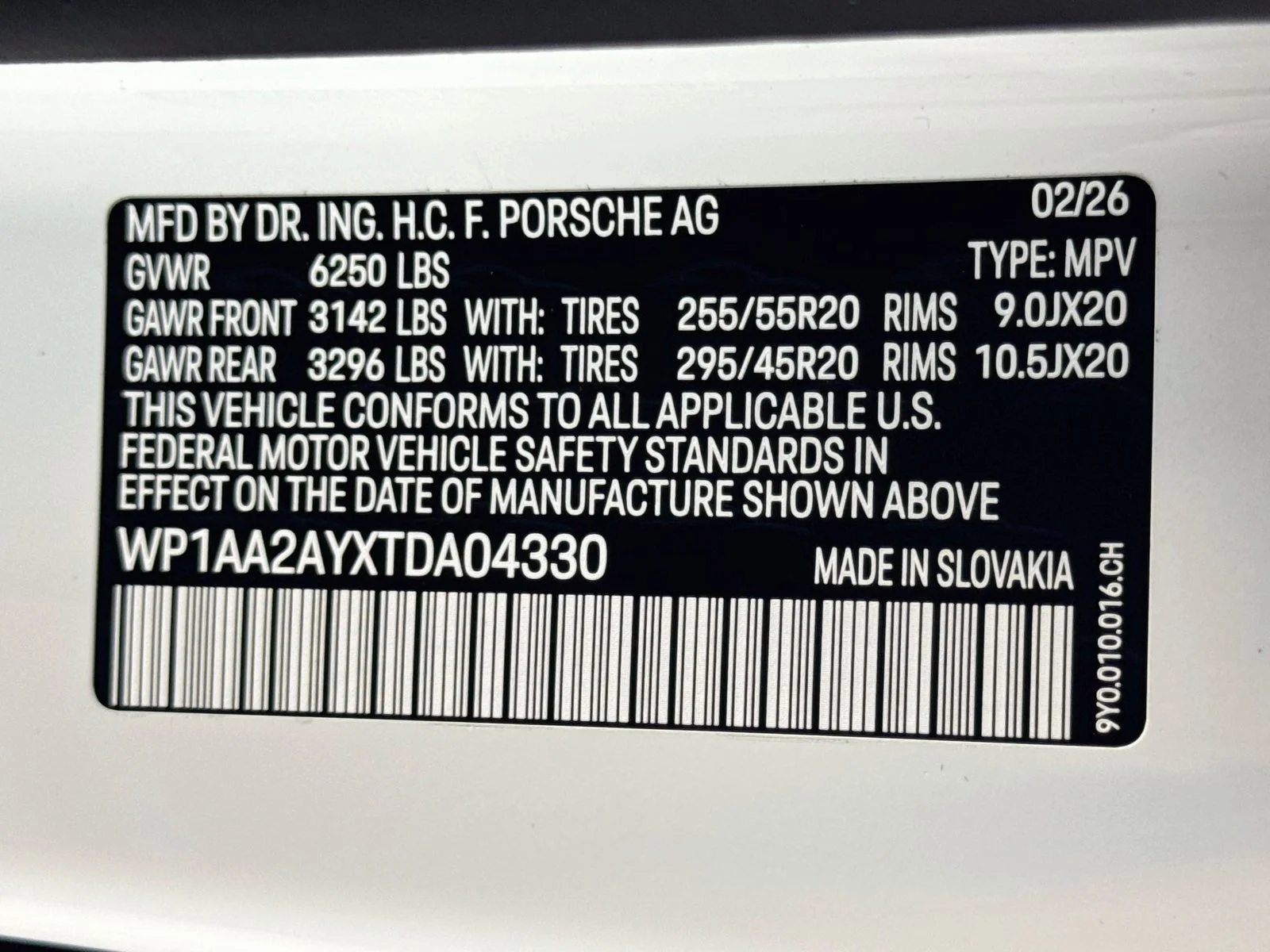 New 2026 White Porsche  image 26