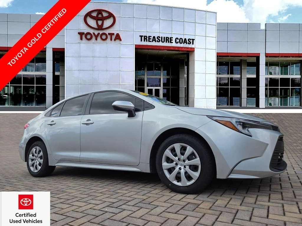Certified Used 2025 Silver Toyota LE image 1