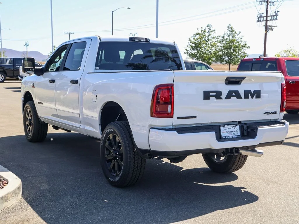 New 2026 Bright White Clear-Coat Exterior Paint RAM Big Horn Night Edition image 5