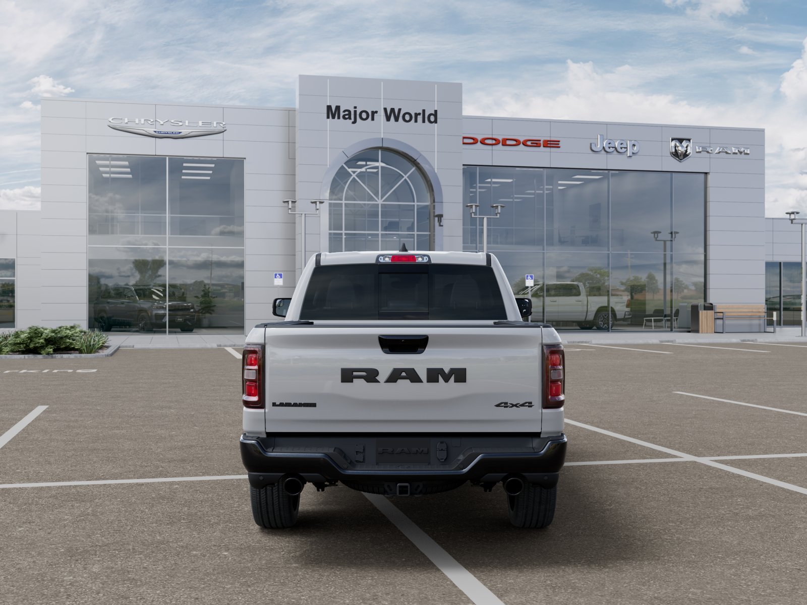 New 2026 Bright White Clear-Coat Exterior Paint RAM LARAMIE image 7