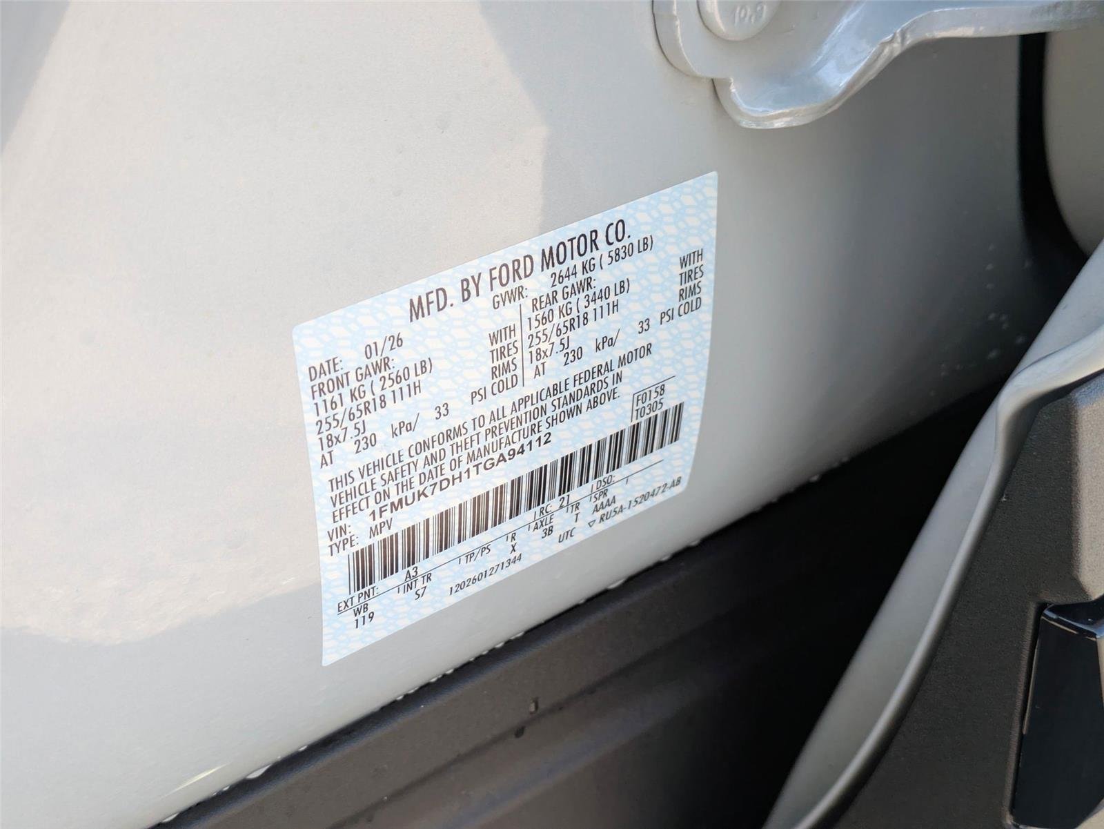 New 2026 Space White Metallic Ford Active image 38
