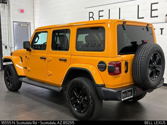 Used 2021 Yellow Jeep Unlimited Sahara Altitude image 9