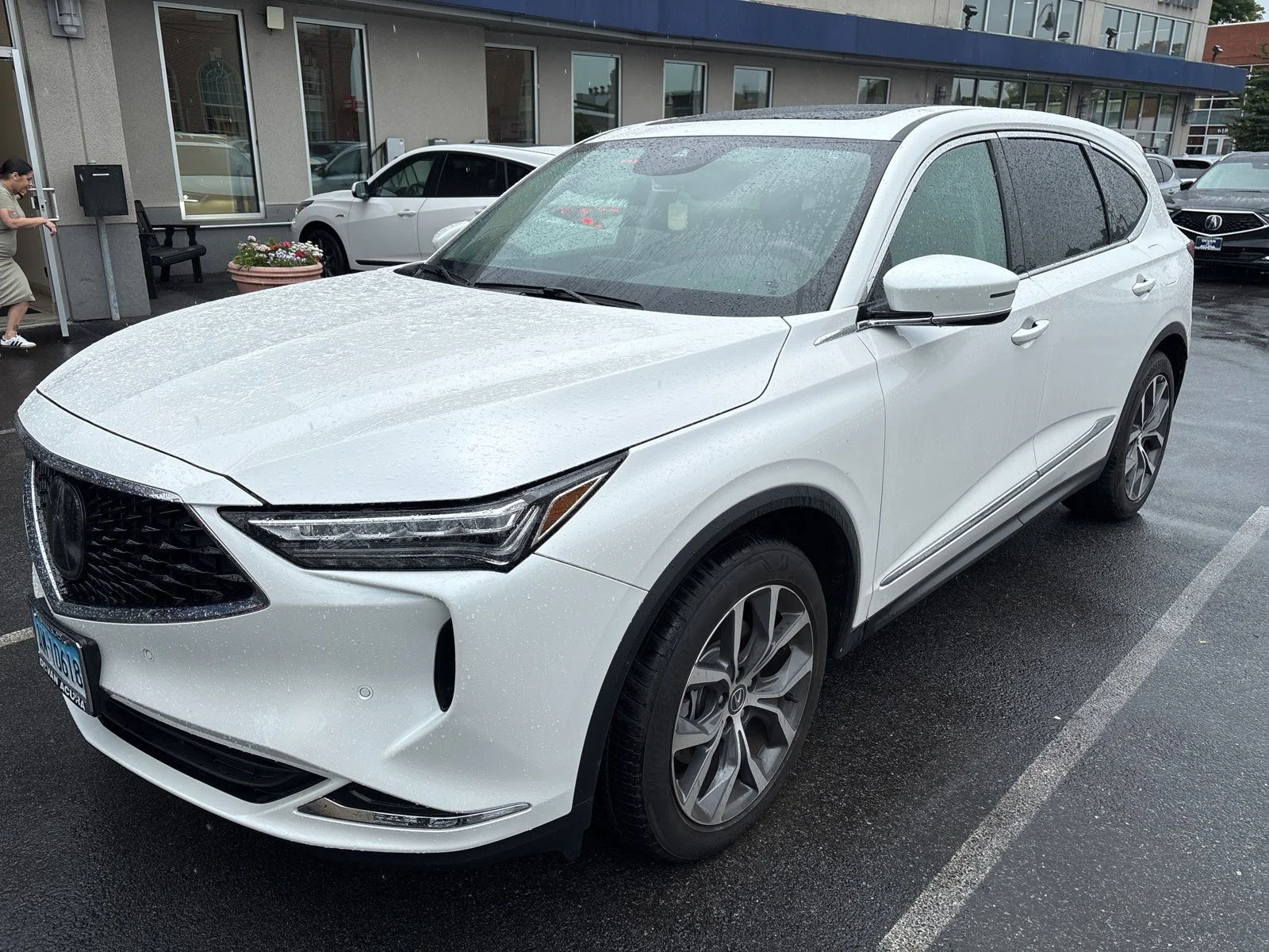 Used 2024 Platinum White Pearl Acura SH-AWD TECH image 1