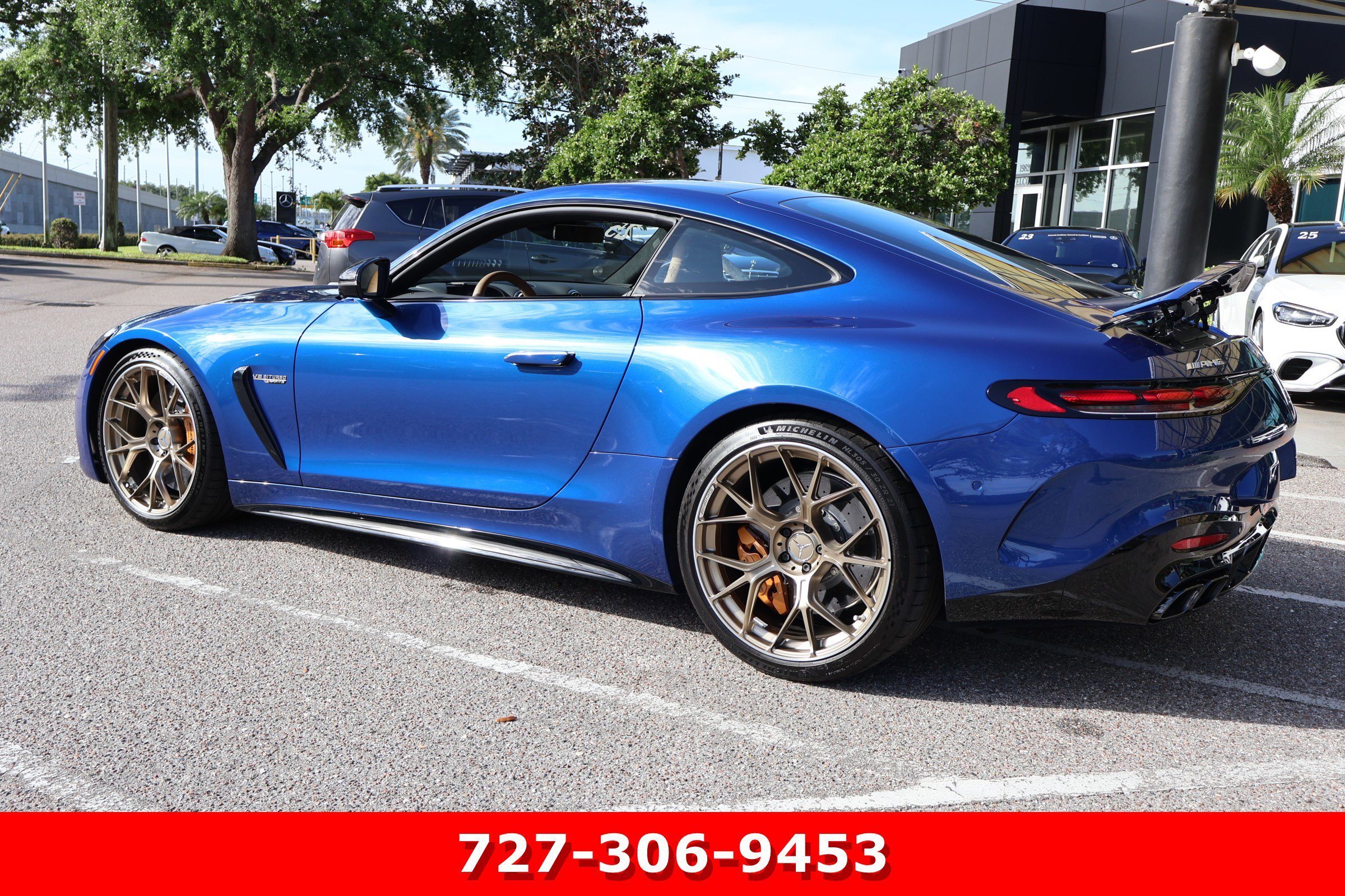Certified Used 2025 Starling Blue Metallic Mercedes-Benz AMG® GT 63 S E Performance image 7
