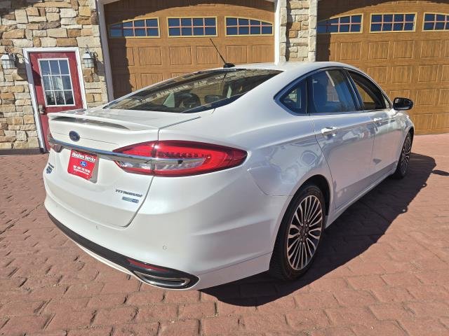 Used 2018 White Platinum Tri-Coat Metallic FORD TITANIUM image 3