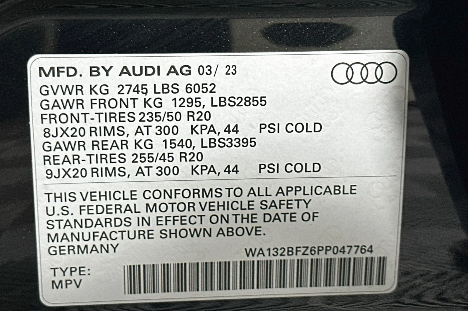 Used 2023 Mythos Black Metallic Audi Premium Plus image 24