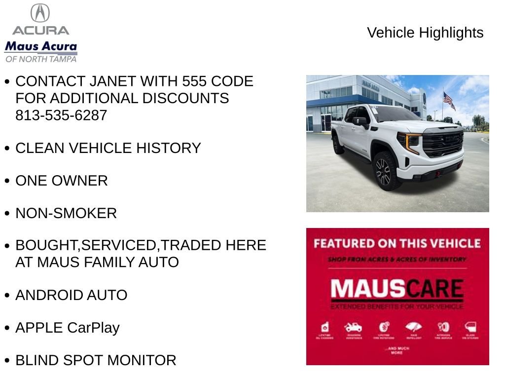 Used 2024 White GMC AT4 image 8