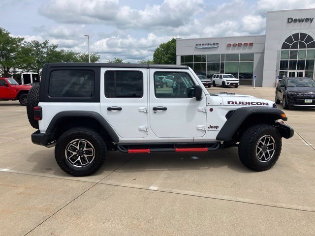 Used 2024 Bright White Clearcoat Jeep Rubicon image 4