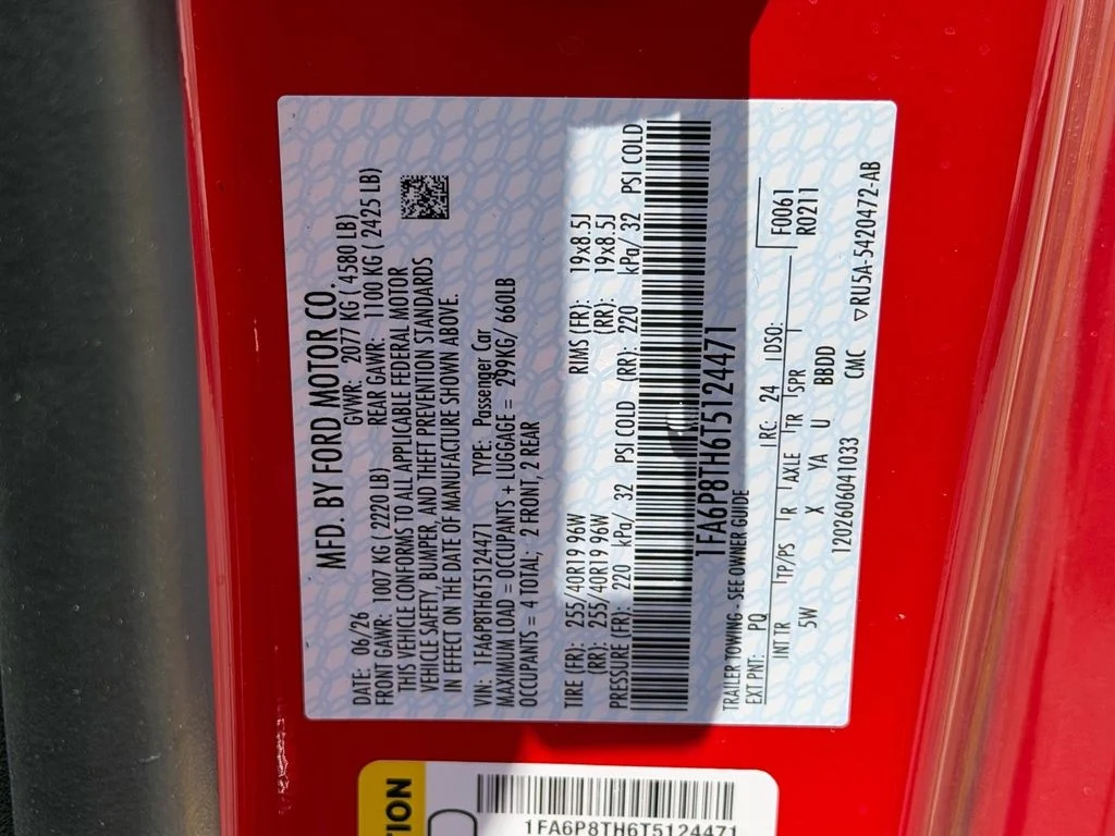 New 2026 Race Red Ford EcoBoost® Premium Fastback image 10