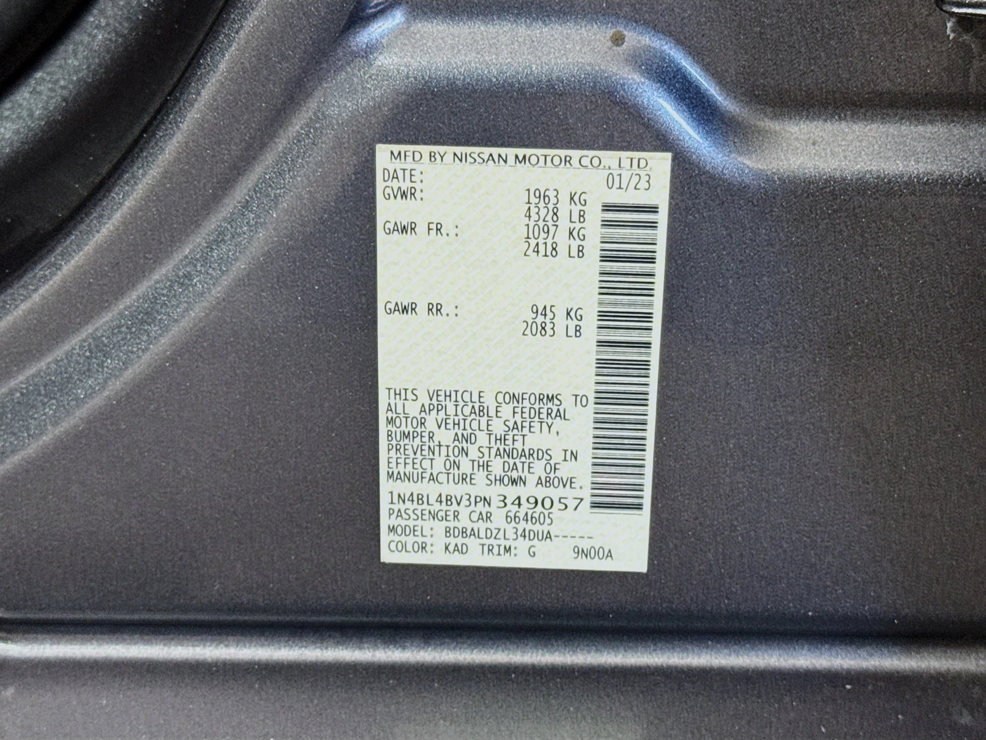 Used 2023 Gun Metallic Nissan 2.5 S image 36