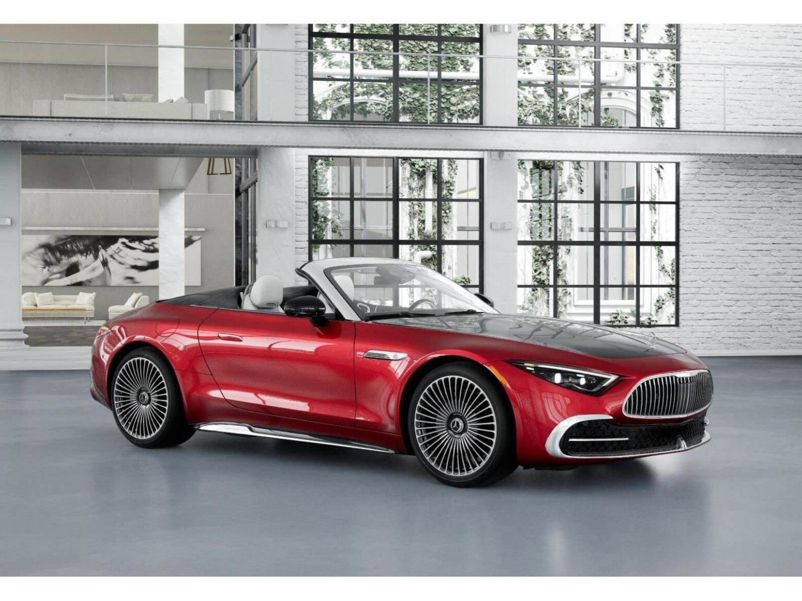 New 2026 MANUFAKTUR garnet red metallic (Red Ambiance) Mercedes-Benz Maybach SL 680 Monogram Series image 12