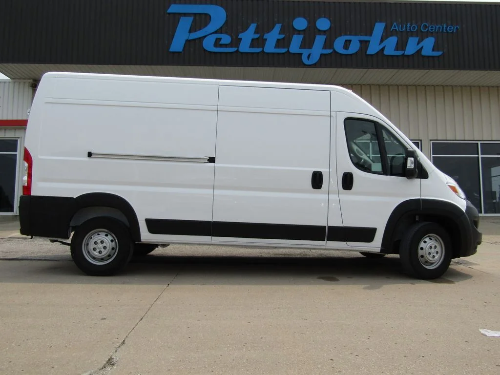 Used 2023 Bright White Clearcoat Ram High Roof image 2