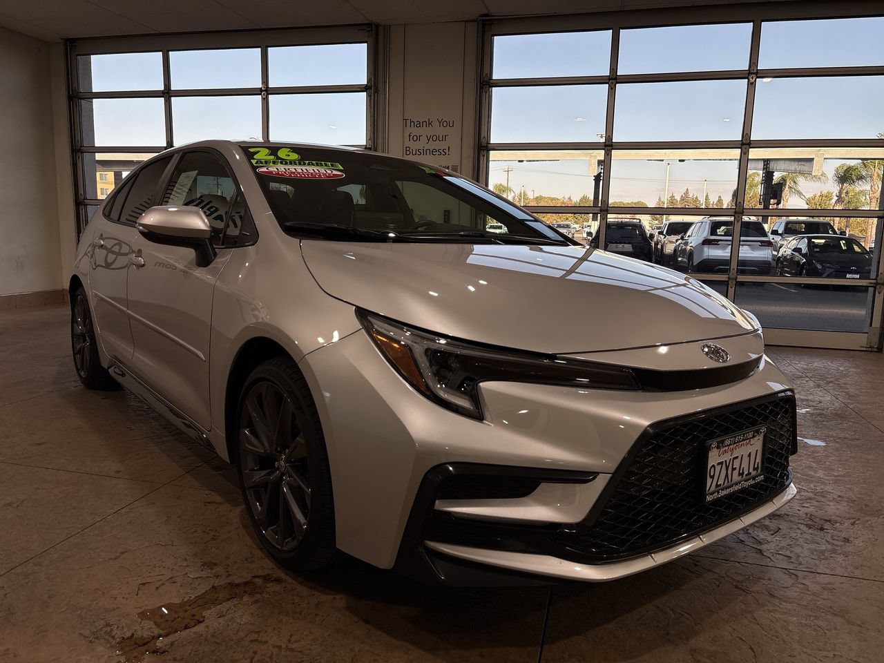 Certified Used 2026 Classic Silver Metallic Toyota SE image 4