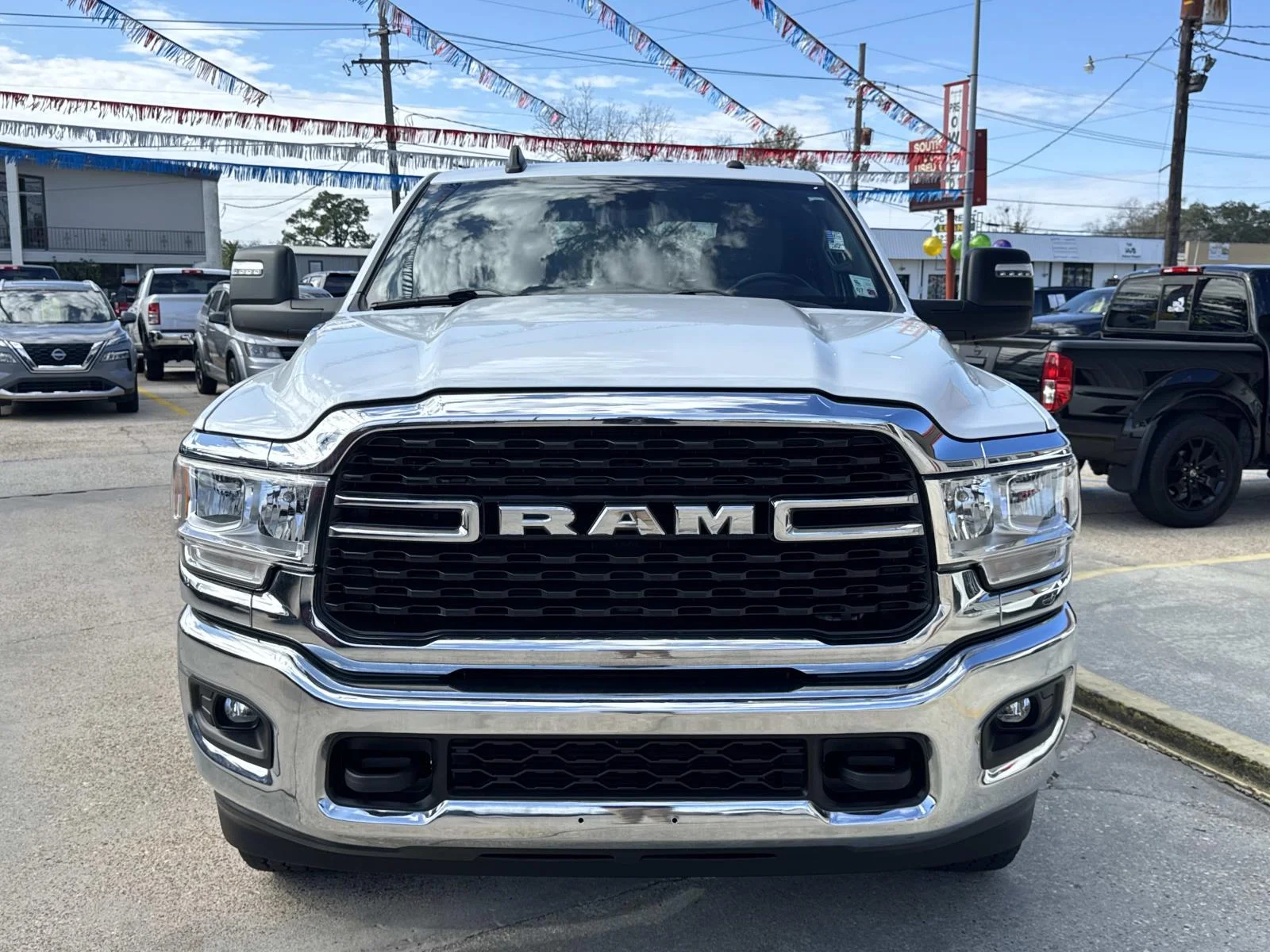 Used 2024 Bright White Clearcoat Ram Big Horn image 2