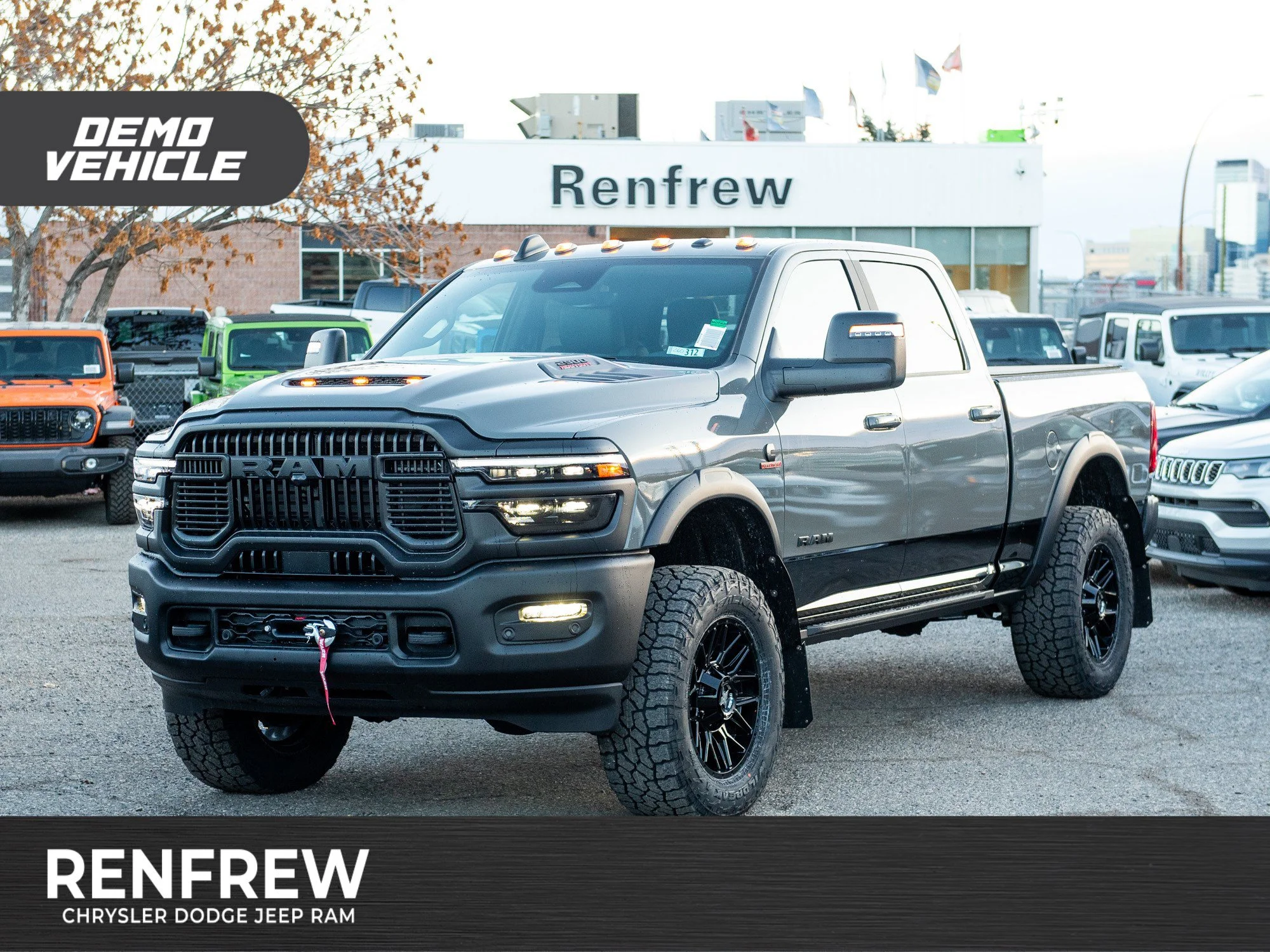 Used 2026 Grey RAM Rebel*, 2 Inch Lift, 35 Inch Tires, Winch, Trigger Industries MudFlaps image 1