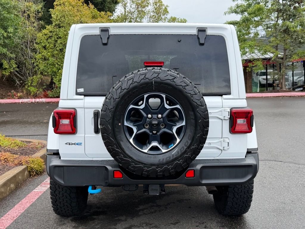 Used 2023 Bright White Clearcoat Jeep Rubicon 4xe image 6