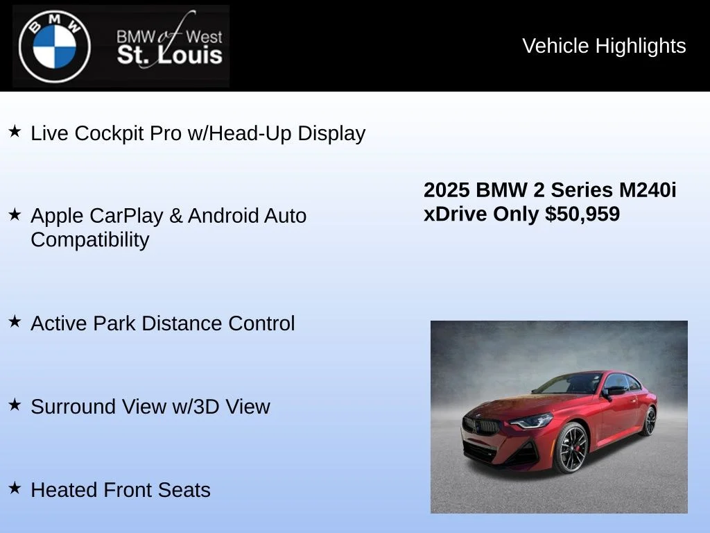 Used 2025 Red BMW M240i xDrive image 16