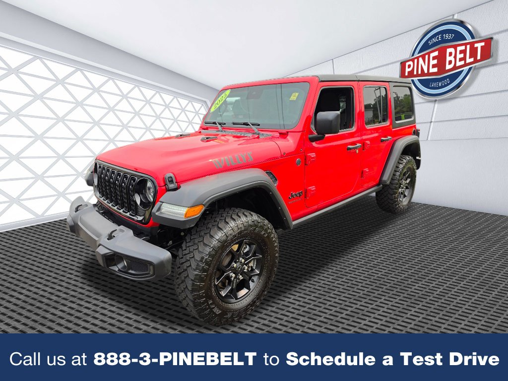 Used 2025 Firecracker Red Clear Coat Jeep Willys image 1