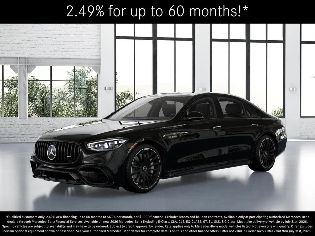 New 2026 Obsidian Black Metallic Mercedes-Benz AMG® S 63 E 4MATIC Sedan image 39