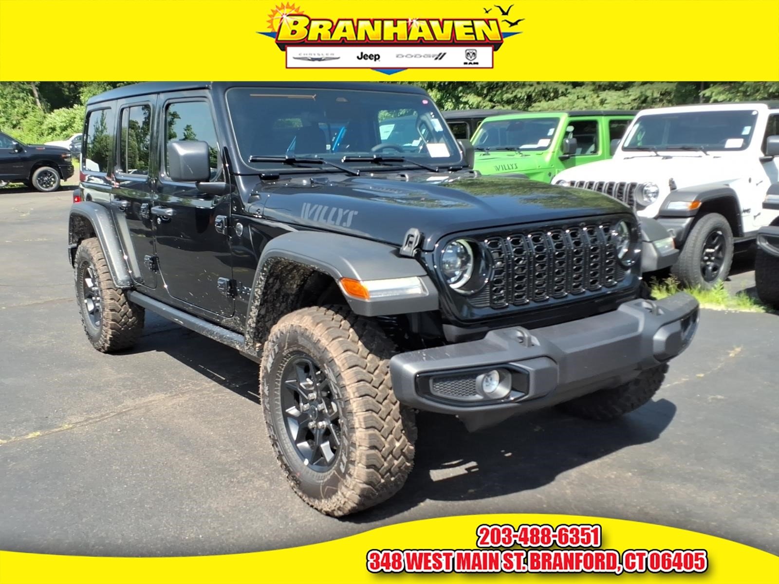 New 2026 Black Clear-Coat Exterior Paint Jeep Willys image 1