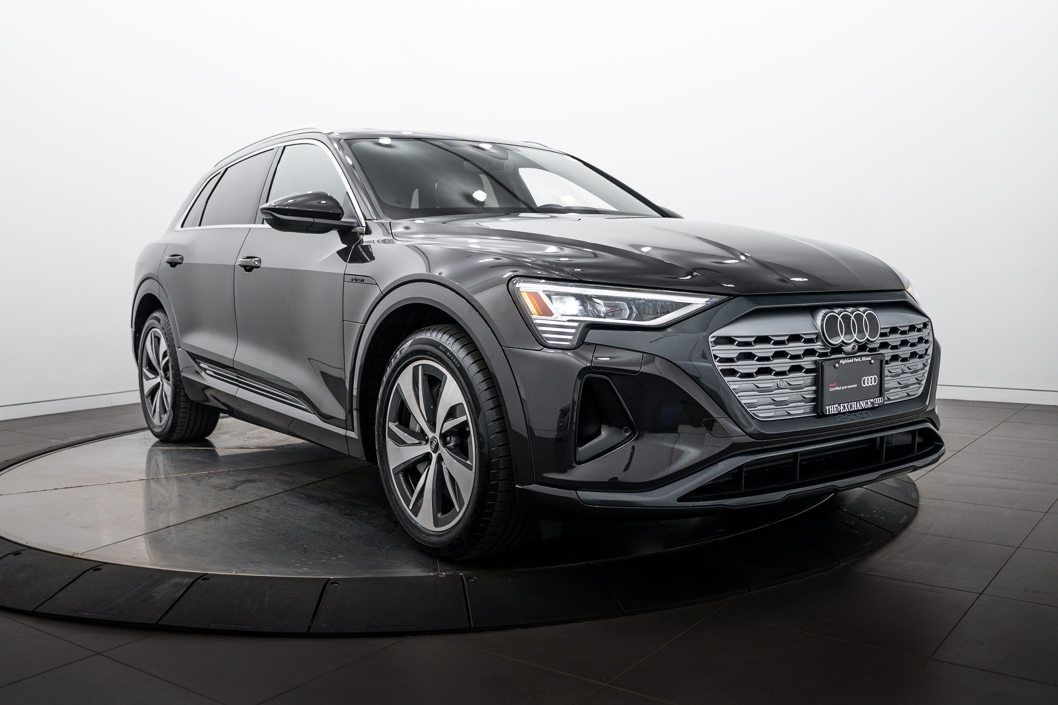 Certified 2024 Audi Q8 e-tron Premium with VIN WA14AAGE7RB067132 for sale in Highland Park, IL