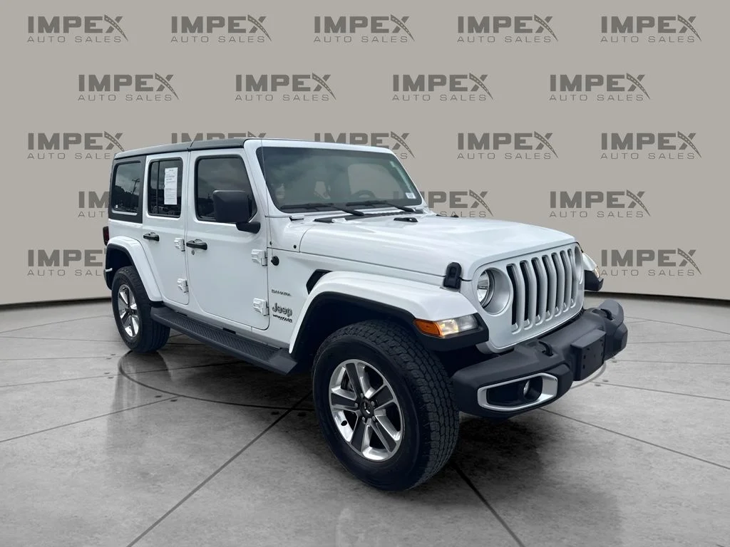 Used 2022 White Jeep Unlimited Sahara image 7