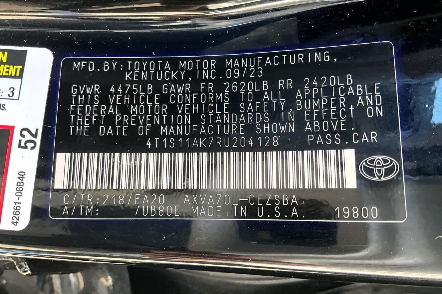 Used 2024 Midnight Black Metallic Toyota SE image 34