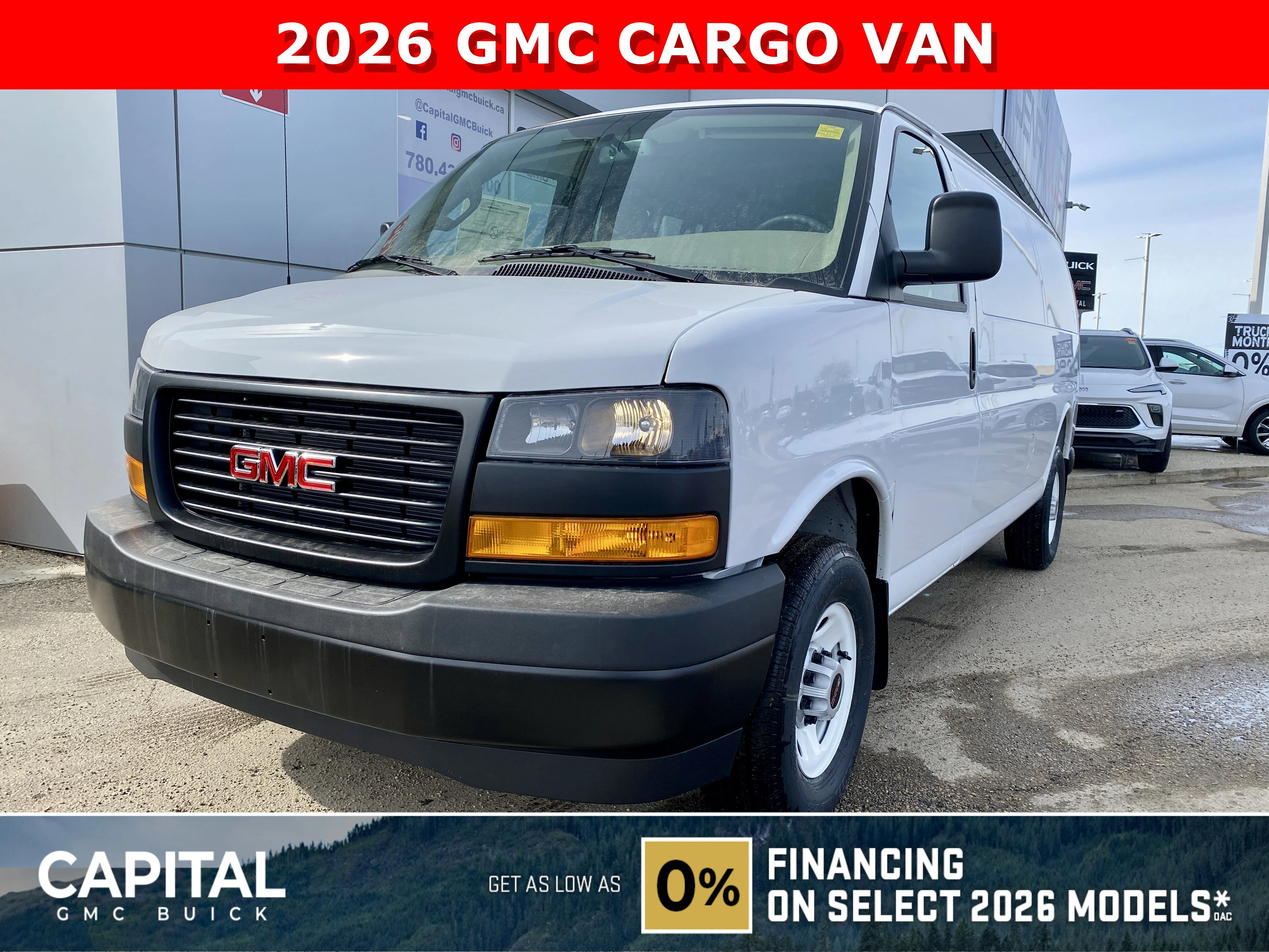 New 2026 Summit White GMC RWD 3500 155 image 1