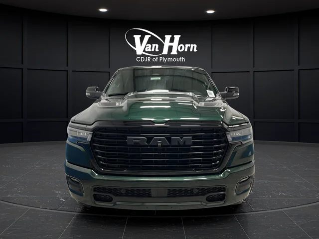 New 2026 Serrano-Green Metallic Exterior Paint RAM Laramie image 2