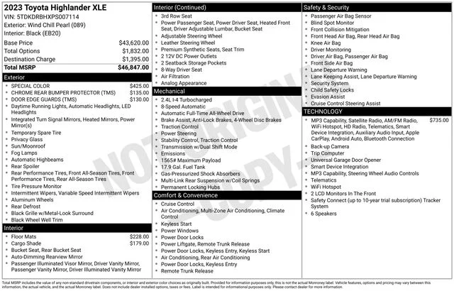 Used 2023 Beige Toyota XLE image 7