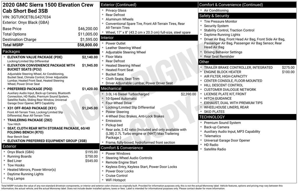 Used 2020 Black GMC Elevation image 33