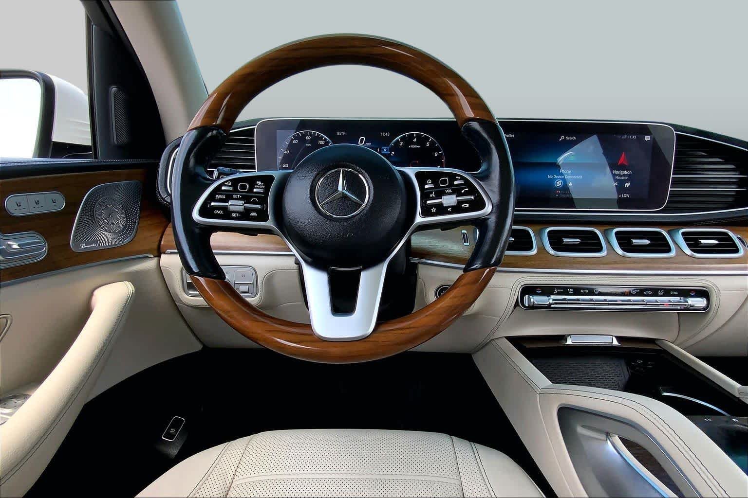 Used 2021 designo Diamond White Metallic Mercedes-Benz GLE 350 image 6
