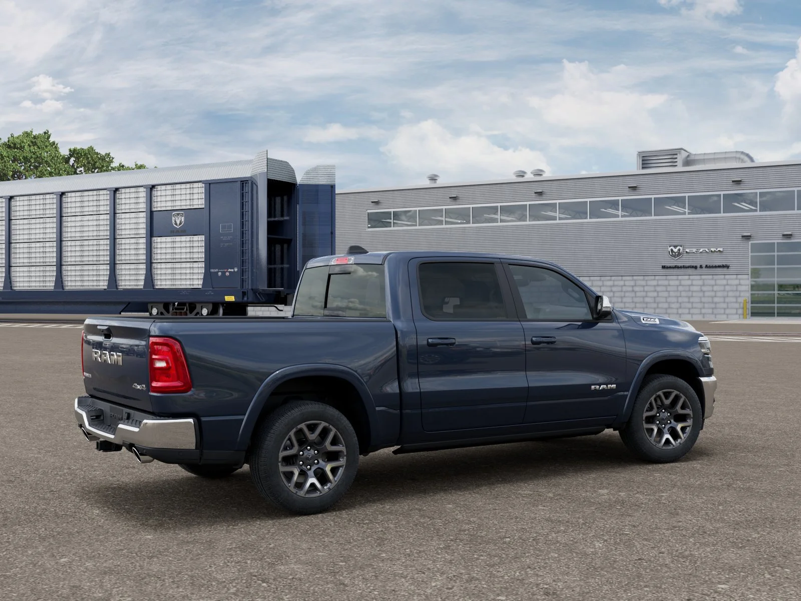New 2026 Forged Blue Metallic Exterior Paint RAM LARAMIE image 2